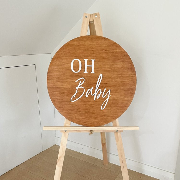 Oh baby sign perfect for gender reveal or baby shower